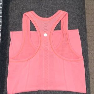 Coral LULULEMON tank top